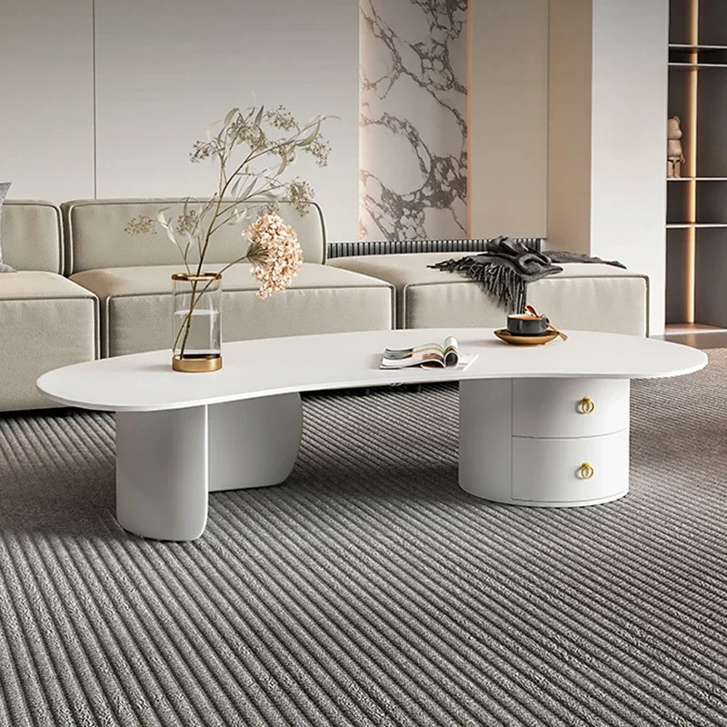 إكسسوارات طاولة القهوة الحديثة الجمالية، طاولات القهوة السوداء الصغيرة الخارجية لغرفة المعيشة، أثاث إيطالي مدمج