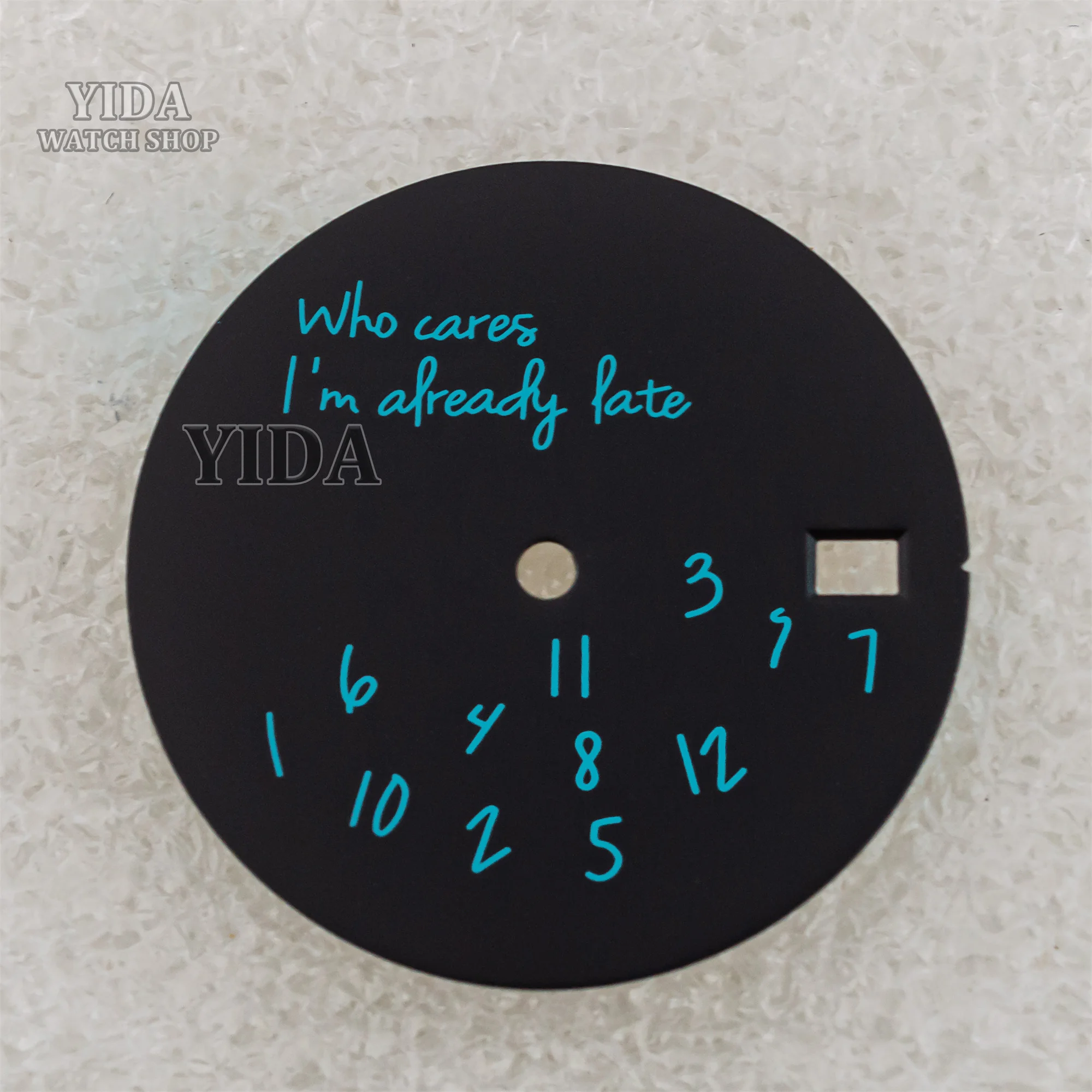 Mod Watch Dial 28.5MM NH35 Dial Who Cares Face Dial For Datejust NH36 Automatic Movement Accessories Replacemens Repair Tools