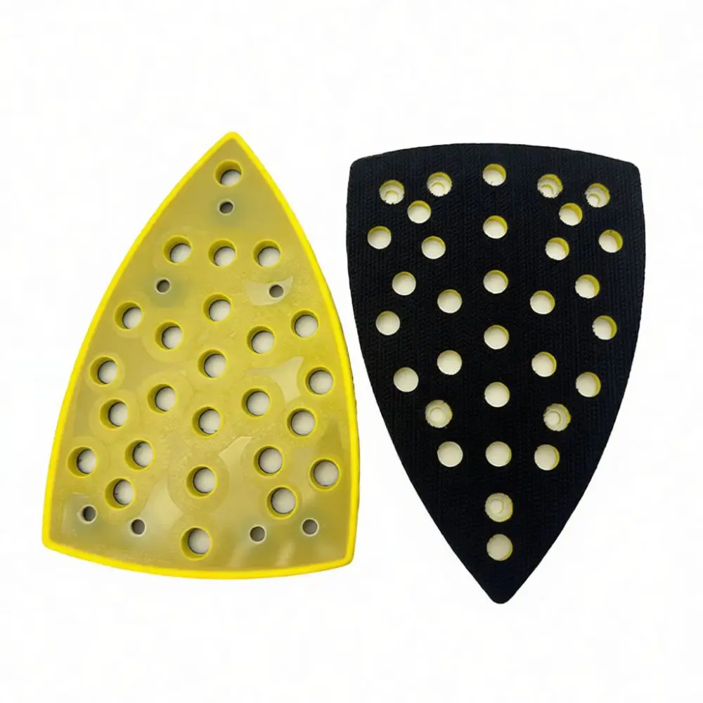 100x148mm Triangular Sanding Pad Hook And Loop Backing Plate 32 Hole Vacuum Pneumatic Sander Base Polishing Accessory