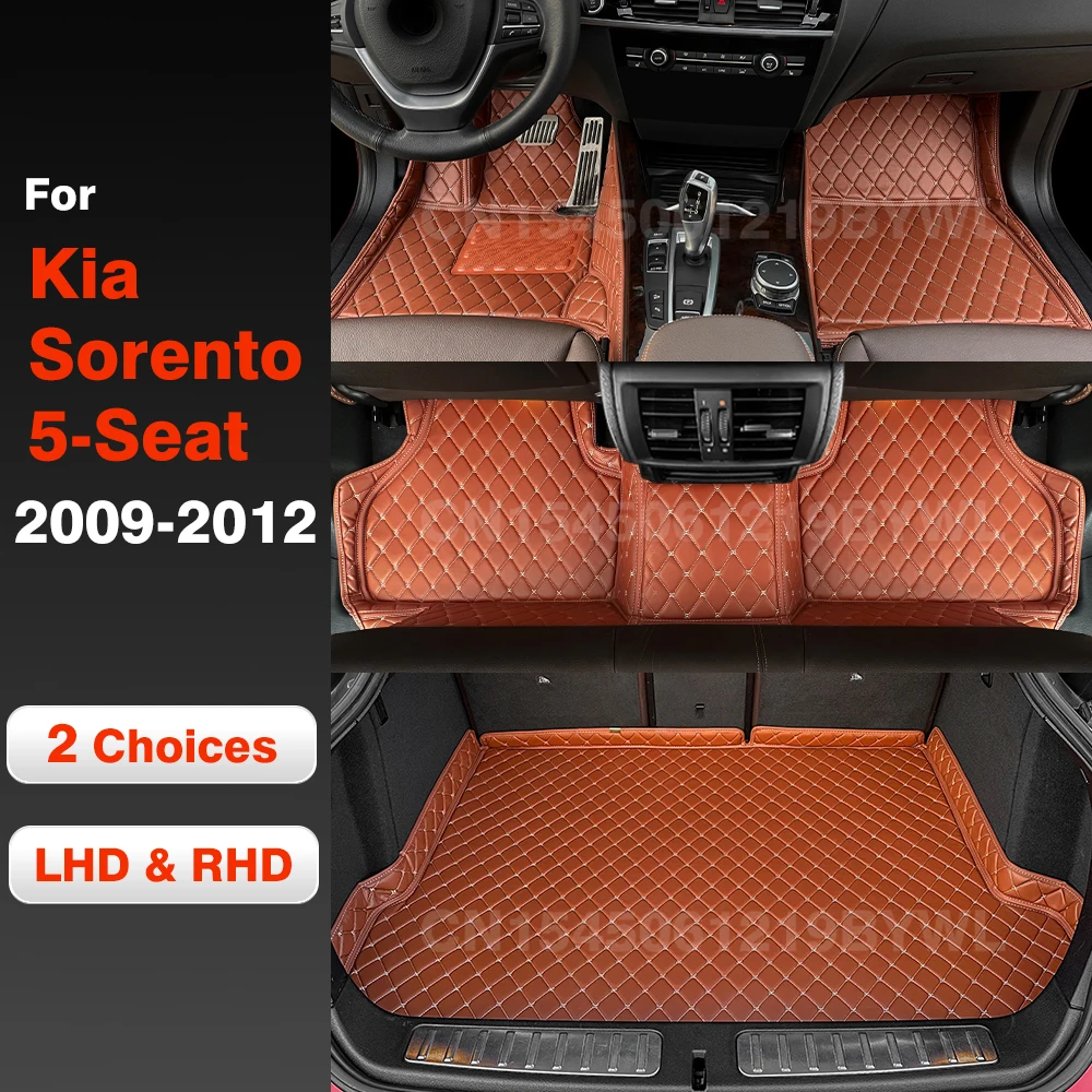 

Автомобильные коврики для Kia Sorento (5 сидений) 2009 2010 2011 2012, коврик для багажника автомобиля, подушечки для ног, ковер, аксессуары для интерьера