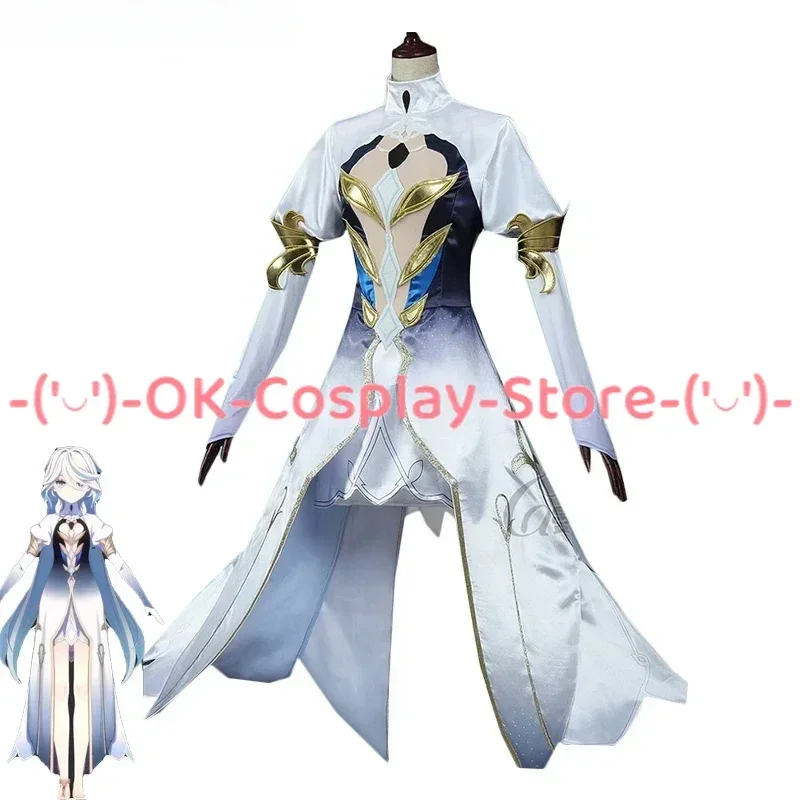 

Focalors Cosplay Costume Game Genshin Impact Furina Cosplay Dress Women Cute Party Suit Halloween Uniforms Custom Made