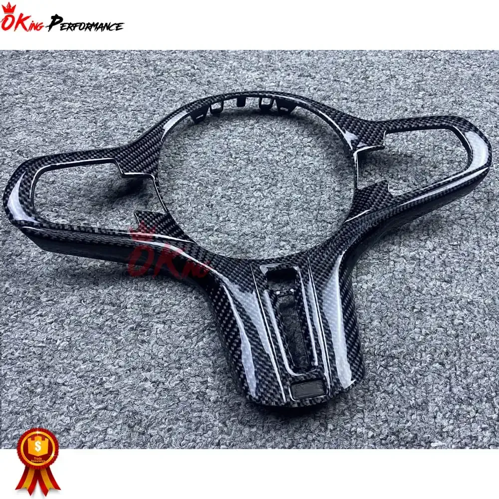 Carbon Fiber Steering Wheel Center Trim Cover For G82 M4 G80 M3