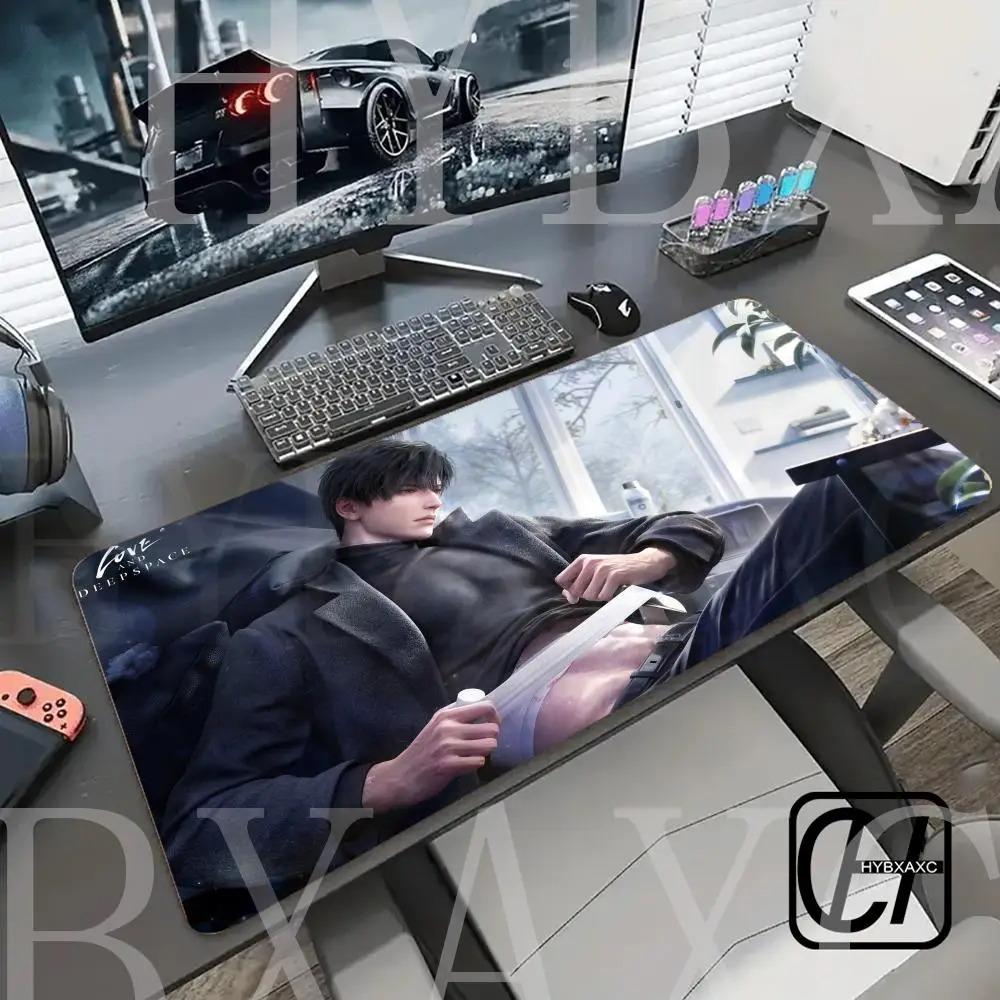 

Mouse Pad Game Love And D-deepspace Keyboard Pad HYBXAXC PC Zayne Gamer Cabinet Mousepad Laptop Anime Man Black Extended DeskMat