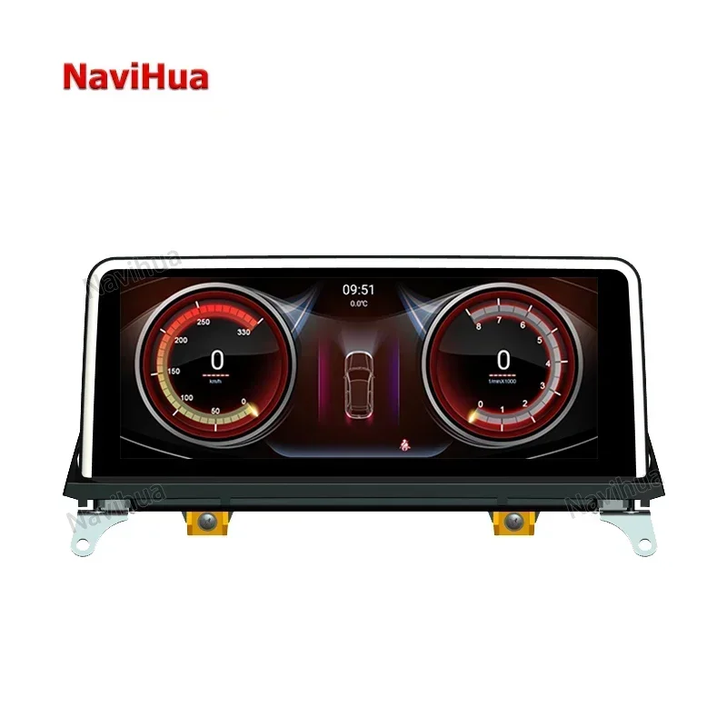 NaviHua Android 10 Touch Screen Car DVD Player 10.25 Inch Car Stereo GPS Navigation Multimedia Player for BMW X5 E70 X6  E71