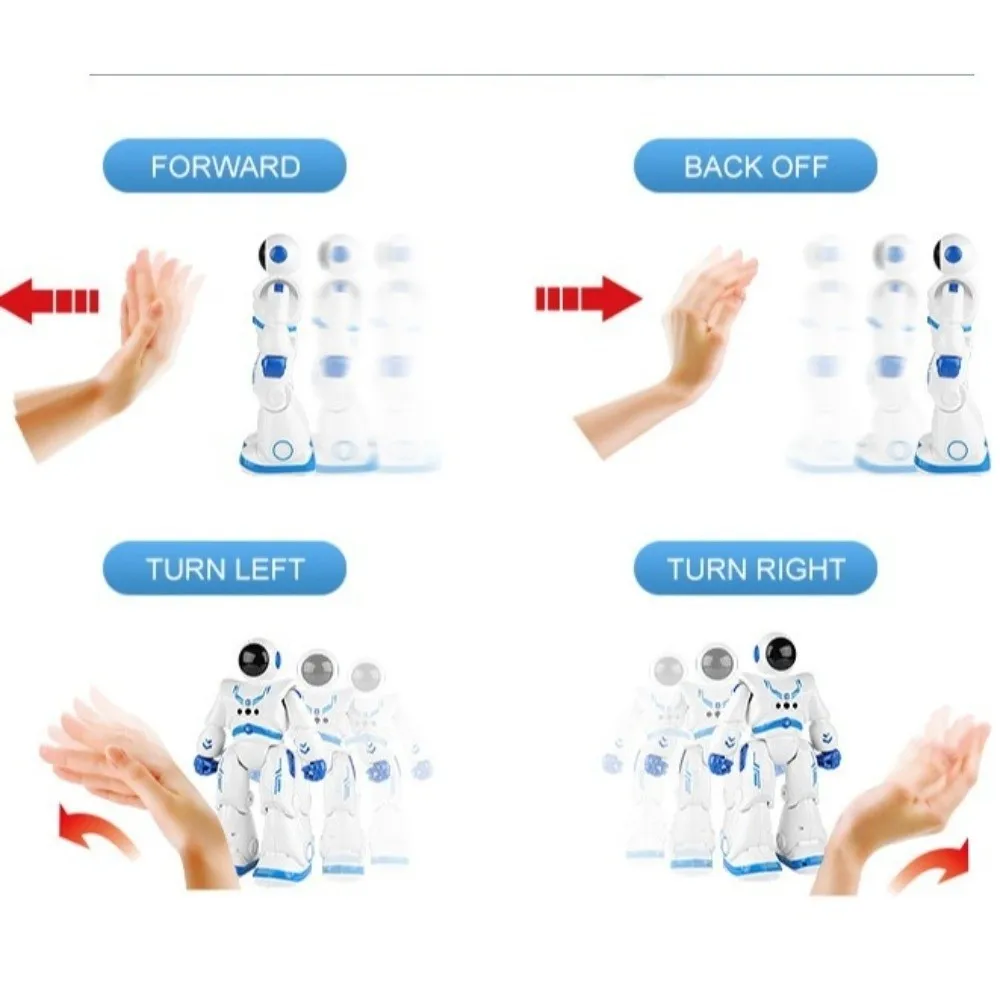 Interactive RC Robot USB Charging Singing Function Gesture Sensor Robot Educational Walk Function Programmable Robot