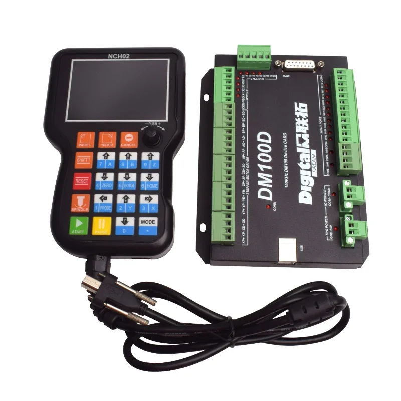

NCH02 DM100D Handheld Motion USB CNC Motion Board Control System Controller Standalone 3axis 4axis 5axis