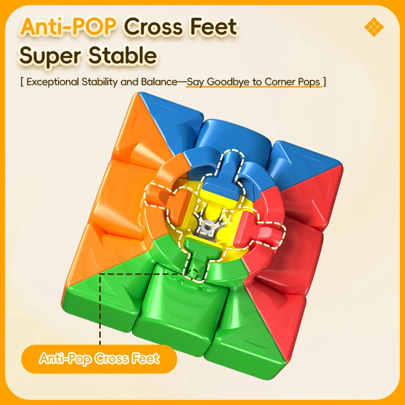 MoYu 2x2 3x3 Cubo didattico foglia d'acero 9 cm 3x3x3 Cubo Cubo magico Puzzle professionale Giocattoli Regalo per bambini