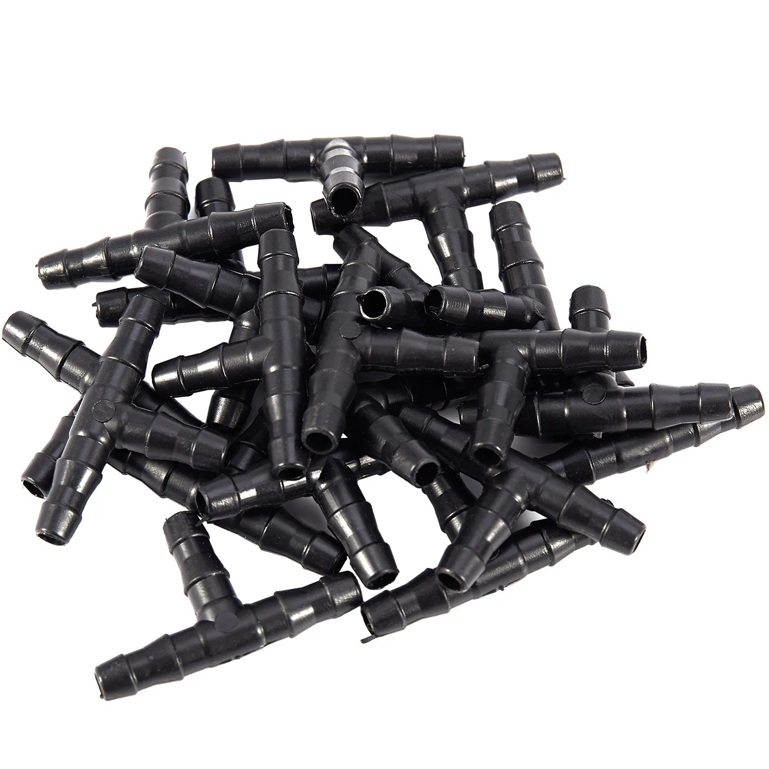 20m 4/7mm Hose Garden Water Micro-Irrigation Pipe With 20 Pcs Tee Connectors Gardening Lawn Agriculture Sprinking Drip Tube