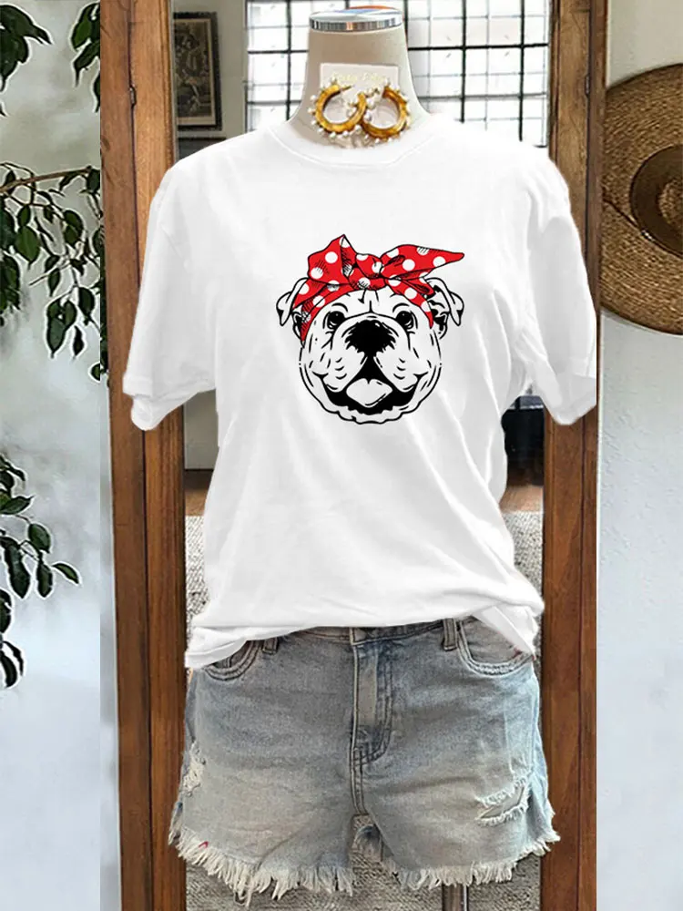 Casual Bulldog Tee  Game Day  T-Shirt