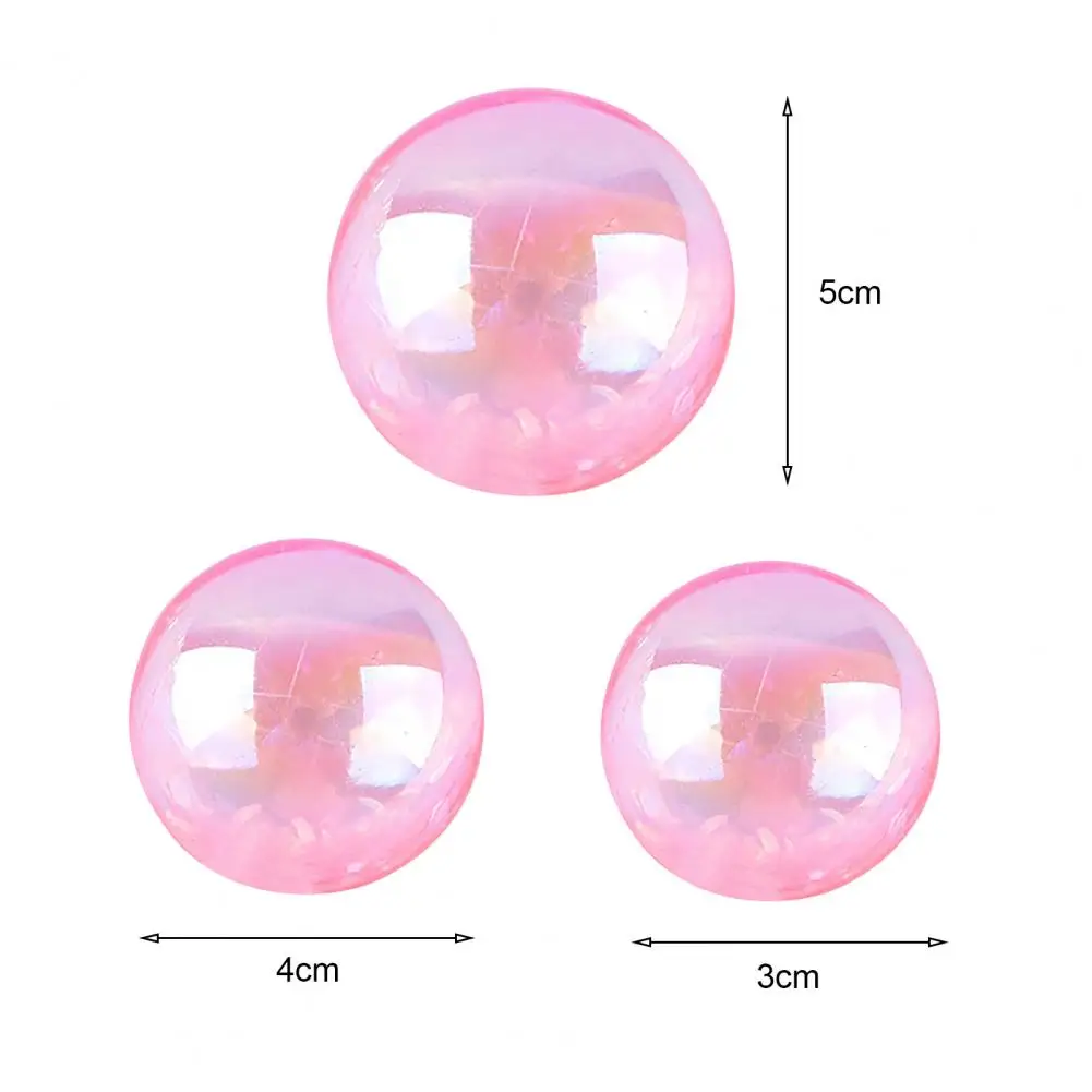 10 Pcs Cake Decoration Ball Transparent Pearlescent Faux Pearl BAP Free Plastic Christmas Tree Wedding Party Decor Bakery Supply