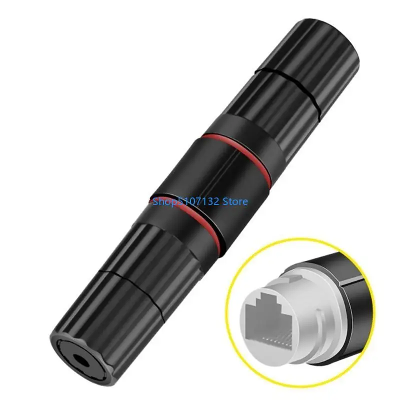 87HD IP67 Waterproof RJ45 CAT6/CAT5E/CAT5 Female to Female Coupler Connector Shielded 8Pin for Outdoor Ethernet LAN Cable
