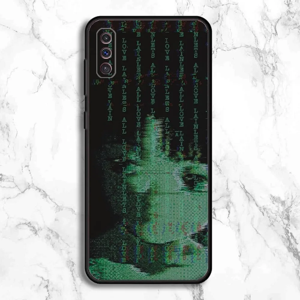 S-Serial E-Experiments L-Lain Phone Case For Samsung Galaxy A13,A21s,A22,A31,A32,A52,A53,A71,A80,A91 Soft Black Phone Cover