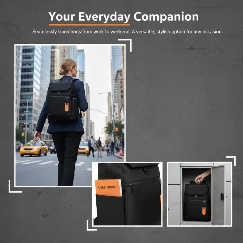 

New Minimalist Backpack For Men & Women Stylish School Bag For College High School Travel