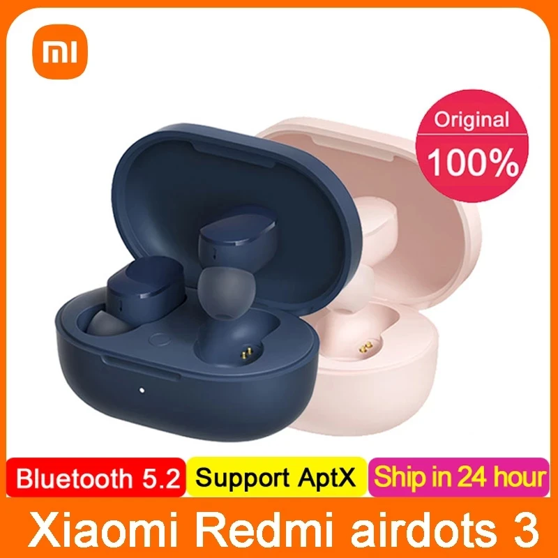 Xiaomi Redmi AirDots 3 Earphone Hybrid Vocalism Wireless Bluetooth 5.2 Mi True Wireless Headset CD-level Sound Quality