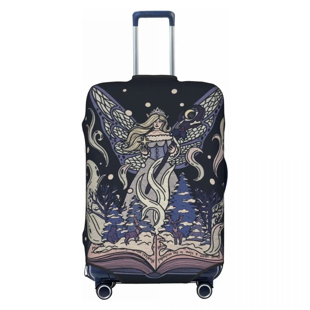 Winter Story Suitcase Cover Forest Faery Business Flight Practical Xmas Gift Luggage Case Protector