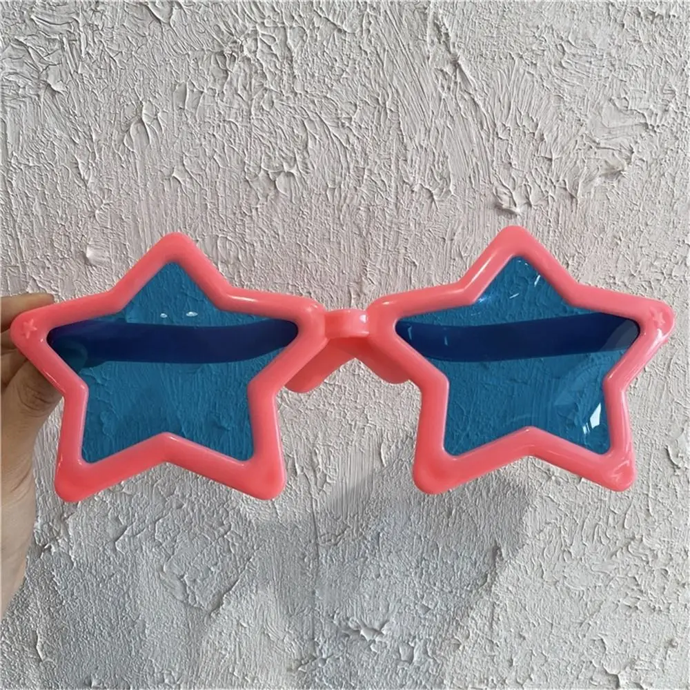 Retro Halloween Carnivals Big Pentagram Glasses Novelty Colorful Star Shape Sunglasses Bar Dance Party Funny Glasses for Adults