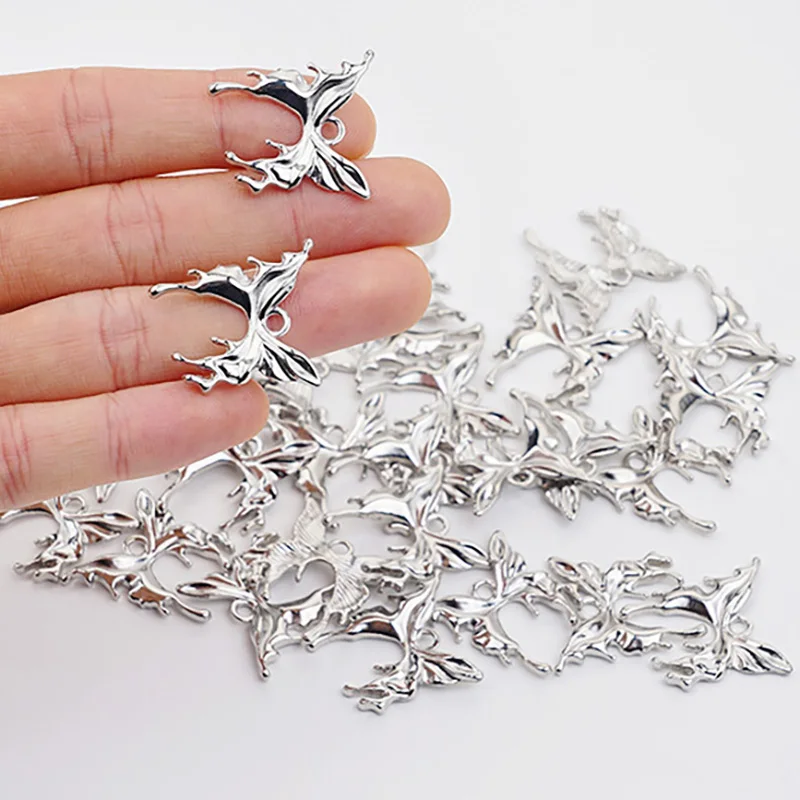 Alloy Charms Butterfly Charms Moth Pendant For Jewelry Making DIY Bracelet Necklaces Craft Accessories Wholesale