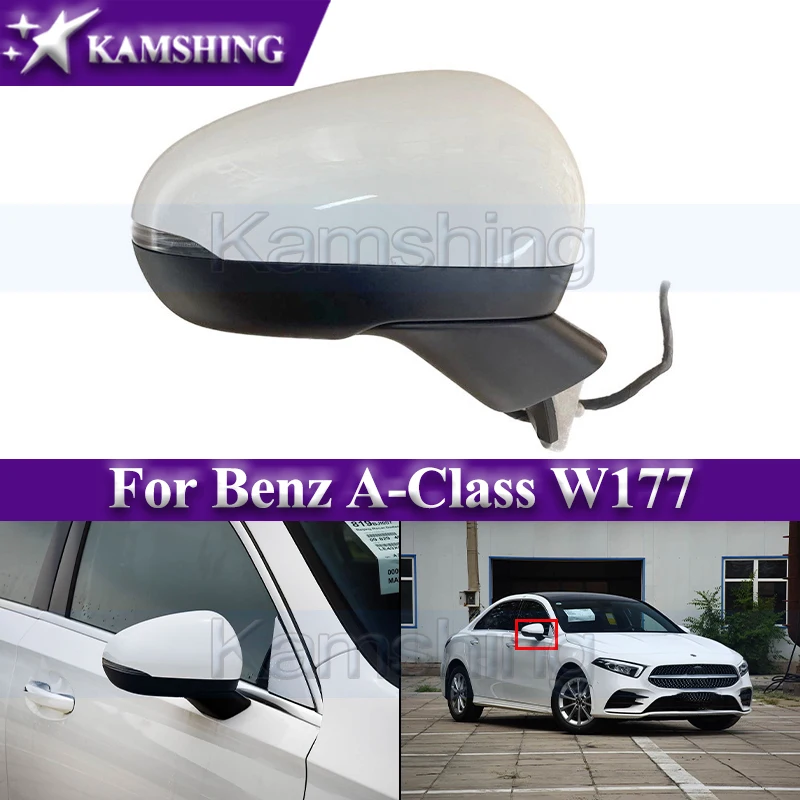 Kamshing Car Rearview Mirror Assembly For Benz A-Class W177 Reversing Mirror Rear View Mirror