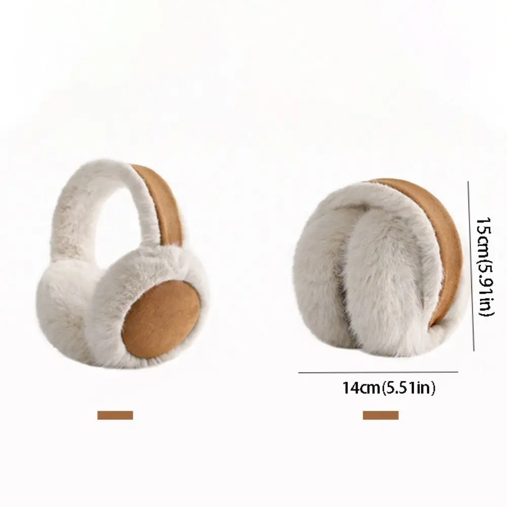 Soft Ear Cap Suede Earmuffs Folding Solid Color Winter Earmuffs Earflap Thicken Ear Mask Riding