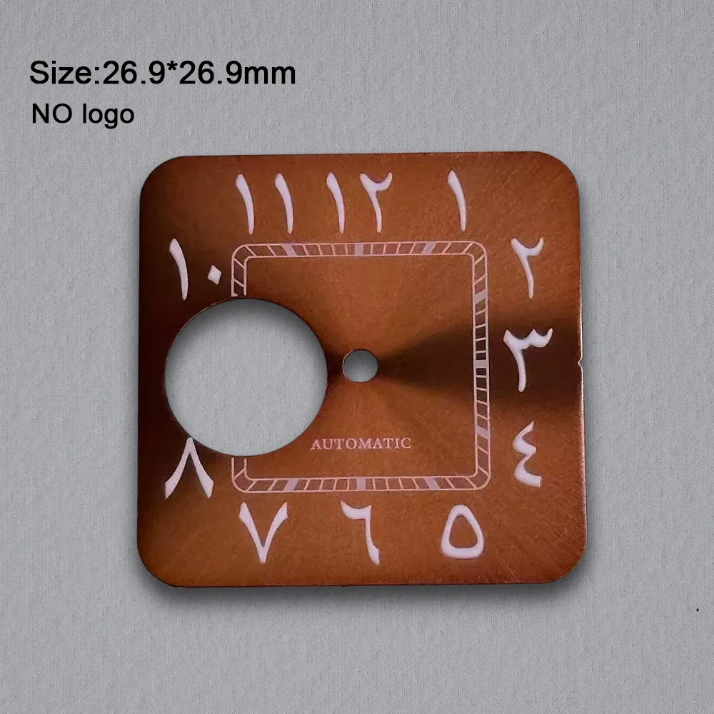 NH38 Dial 26.9mm No Logo Blank Arabic Numeral Dial For NH38 Movement Custom Logo Watch Dials Hands Accessories Repair Tools