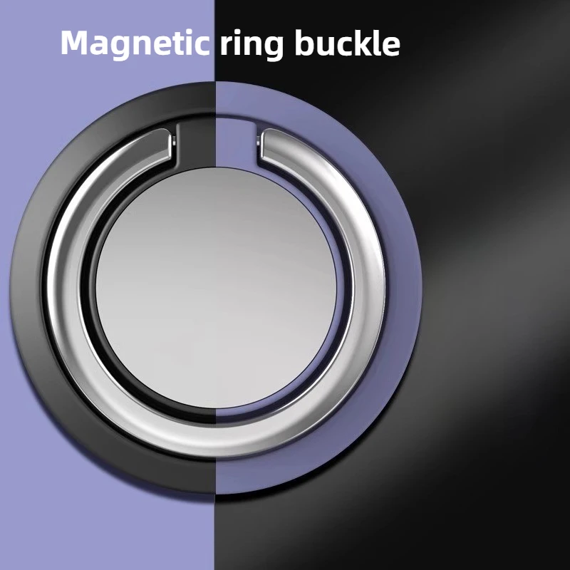 Tempat Cincin Ponsel Magnetik Desain Rotasi 360 Bahan Silikon Solusi Lipat Portabel Universal Penggunaan Bebas Genggam Kreatif