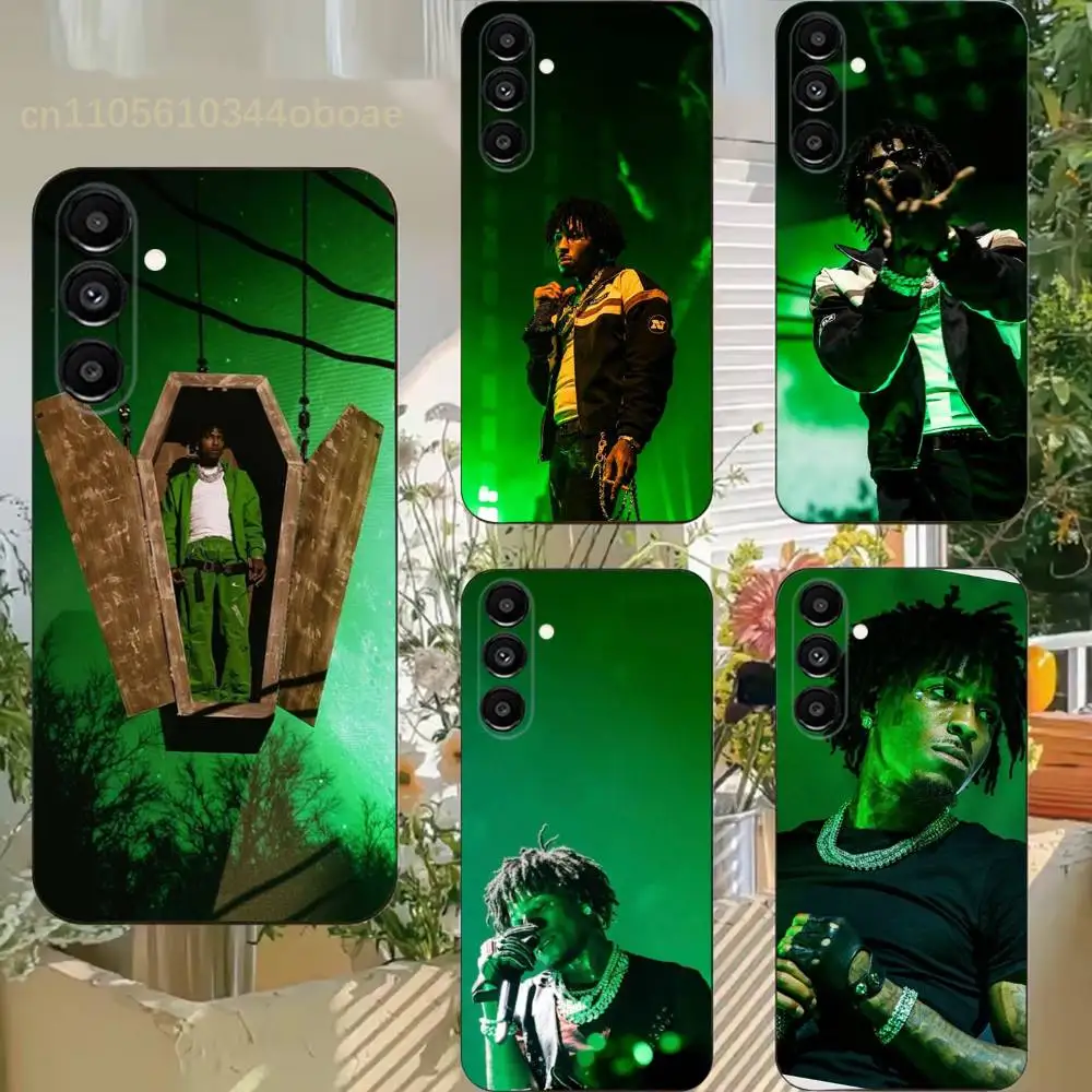 Funda para Teléfono Y-YoungBoy con Diseño 'Make America Slime Again' para Samsung S25, 24, 21, 22, 23, 20, S30, Ultra, Plus, Fe, Lite, Note, 5G, Color Negro