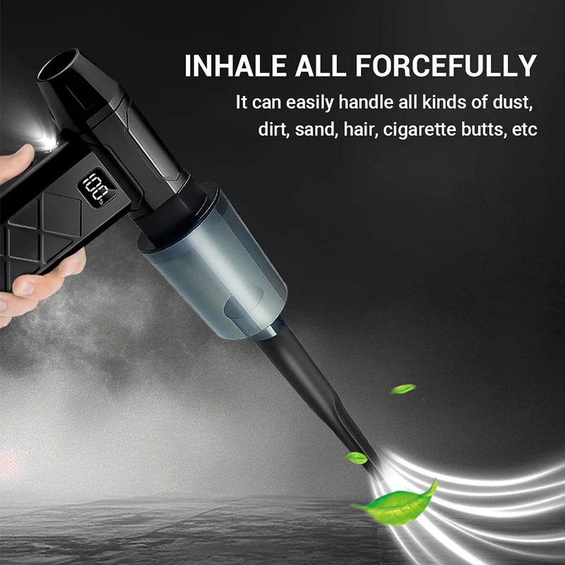 Xiaomi Turbo Jet Blower 800000RPM فرش السيارات في الهواء الطلق منفاخ هواء قوي يده منفاخ قابلة للشحن التوجه PC أداة