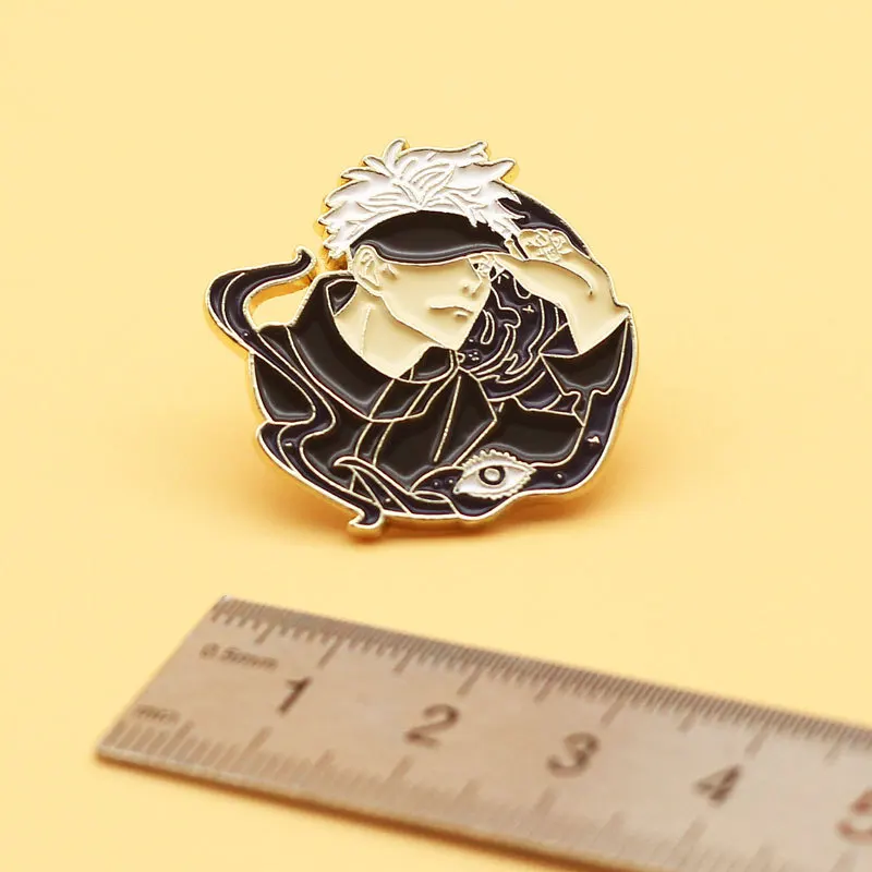 Jujutsu Kaisen Gojo Satoru Enamel Pins Badges Lapel pins Brooches Women Men Jewelry Accessories For Gifts