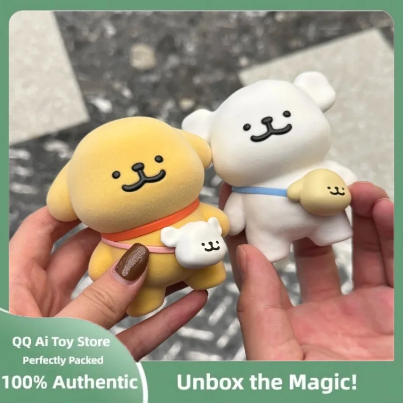 Original  Maltese Friends Blind Box White Golden Dog Anime Figure Brithday Bag Mini Dog Action Figure Collection Model Toy Gift