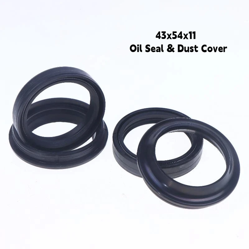 

1Set Front Fork Oil Seal Dust Cover 43x54x11mm - For CBR/CB/VFR Series Motorcycle Replacement Parts Accessories