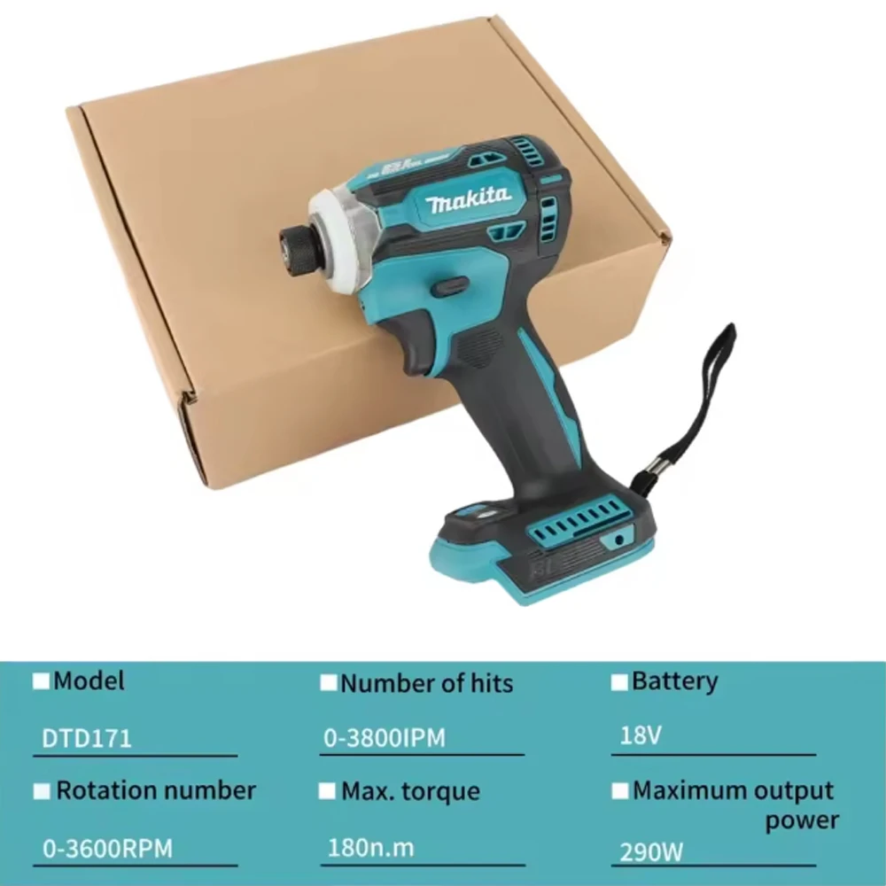 

18V Makita Brushless Electric Tools DTD171 Cordless Impact Driver, Motor Bare Tool power tmakita 18v toolools Makita power tools