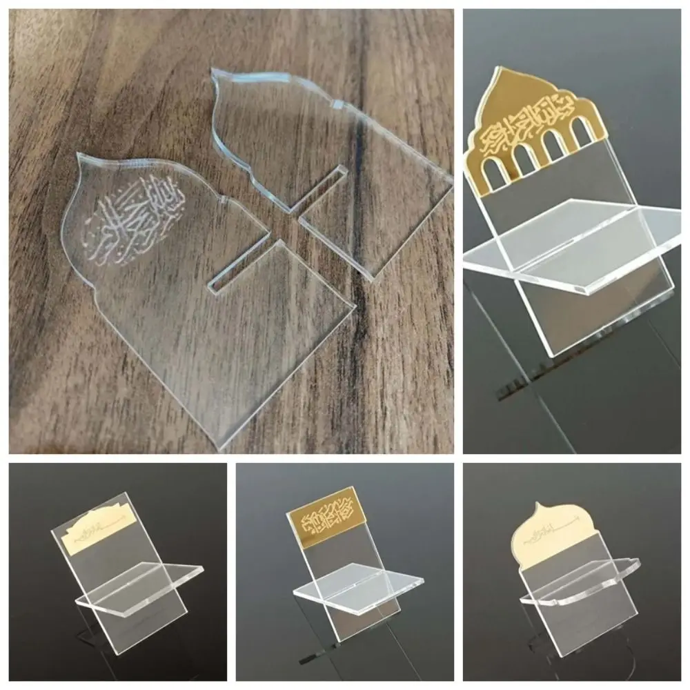 Lightweight Portable Small Thing Rack Eid Folding Detachable Dim Sum Acrylic Shelf Waterproof Support Mini Food Stands Jujube