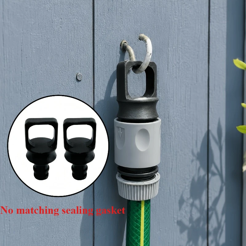 Image of 2 Stück Gardena Schlauchanschluss-Endkappen, Hakenförmiger Staubschutz, Wasserrohr-Dichtungsstopfen für Winterlagerung und Garagenorganisation