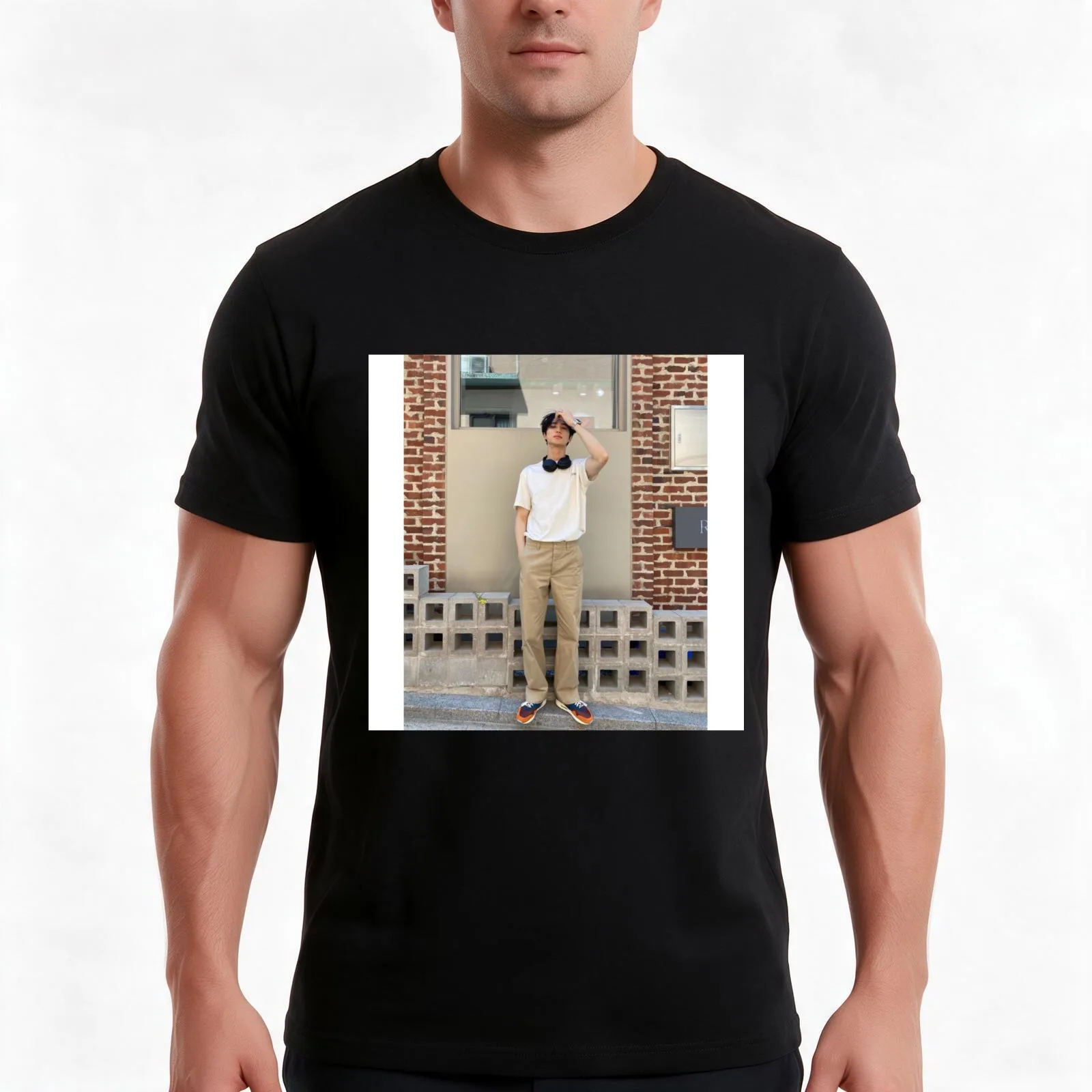 Byeon Woo-seok T-Shirt Summer Casual Cotton Tee Oversized Streetwear Tops Vintage Graphic Print Loose Fit Short Sleeve