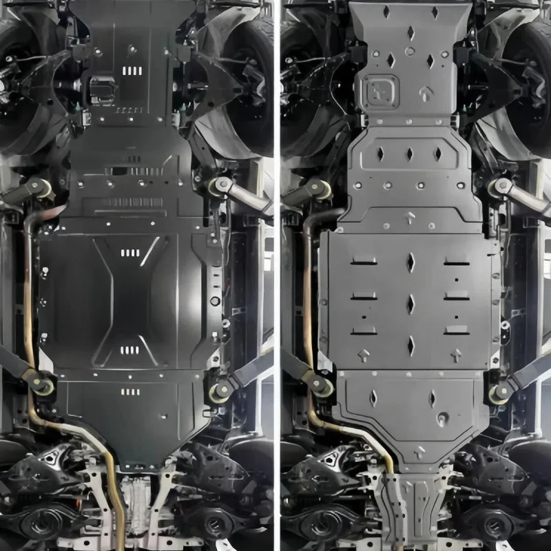 New High Quality Steel Front Radiator Guard & Lower Chassis Guard Plate For Leopard 5, Engine Battery Motor Protection