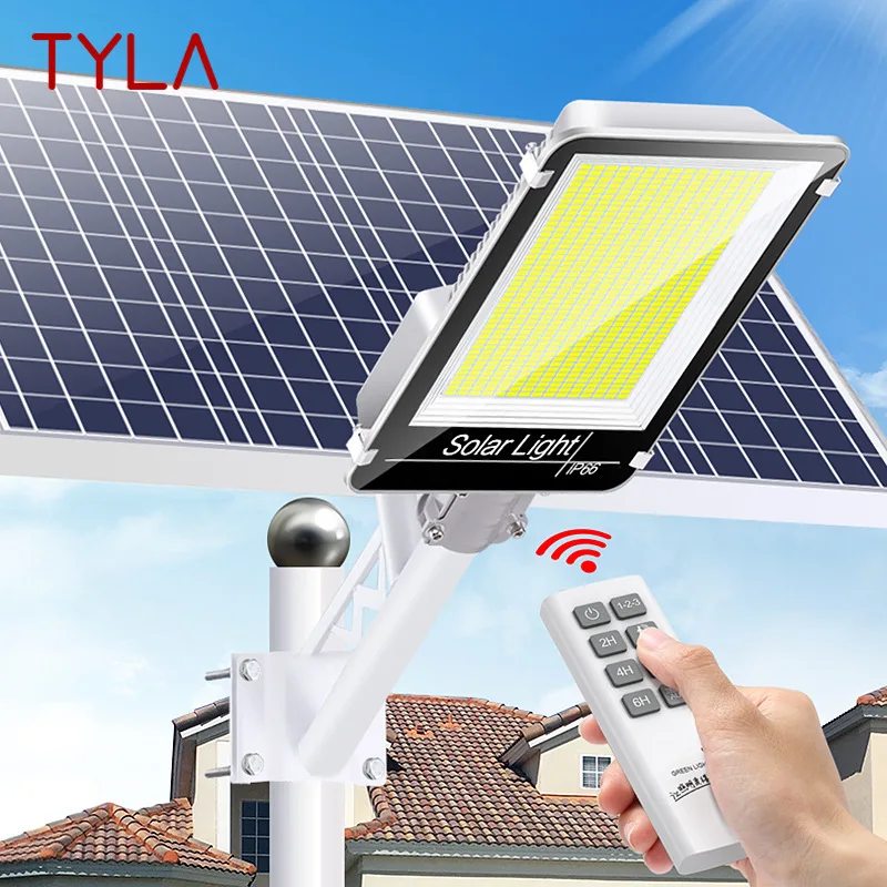 TYLA Solar Wall Light Outdoor Body Sensor Street Lamp LED Waterproof IP65 With Remote Control for Modern Garden Plaza