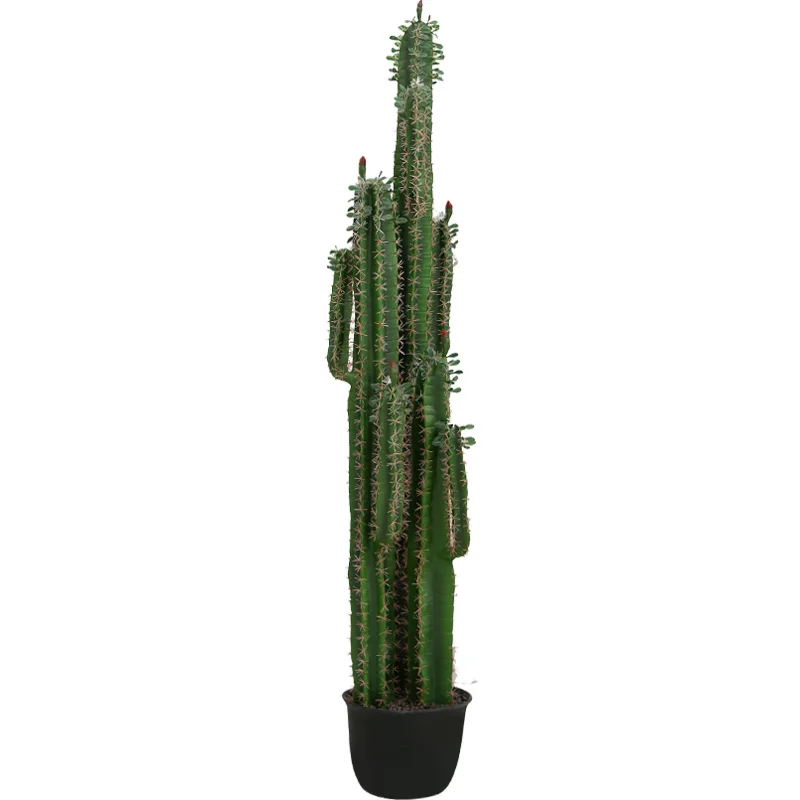 Nordic large-scale simulated cactus decoration living room floor-to-ceiling cactus ornament fake green plant indoor potted flowe