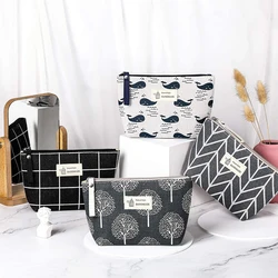 Women Travel Makeup Toiletry Bag Organizer Tree Animal Plant Print Cosmetic Bag Lady Pencil Case Makeup Bag Wash Bags