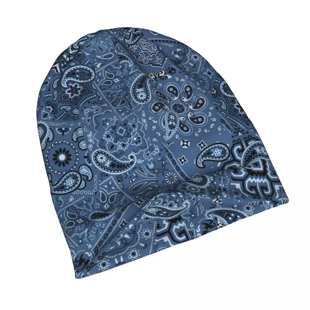 Paisley Bandana Fabric Patchwork Vintage Bonnet Homme Fashion Thin Hat Paisley Style Skullies Beanies Caps For Men Women Hats