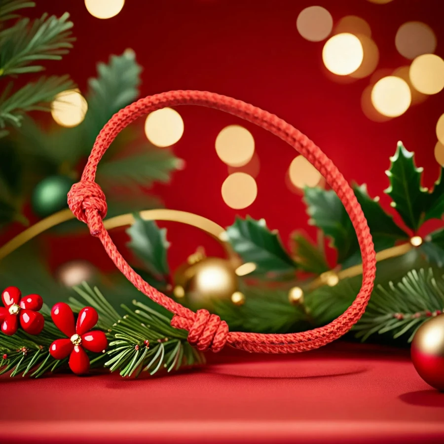 Freizeit verstellbares dünnes Schnur-Armband, Unisex, Bekleidungszubehör, handgefertigt, gewebt, Festival, Geschenk, Armband, Glück, rote Kordel, Schmuck