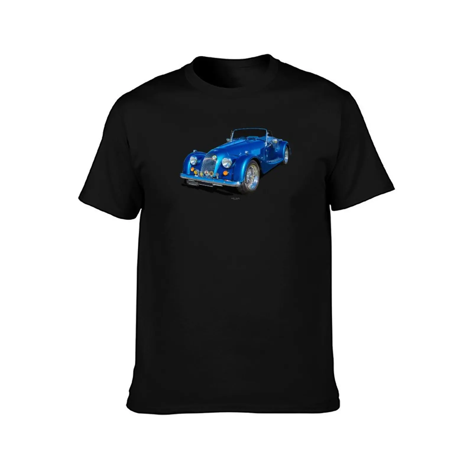 Morgan Rover T-Shirt, Summer Casual Cotton Tee, Oversized Streetwear Tops, Vintage Graphic Print, Loose Fit Short Sleeve