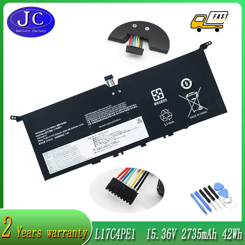 

JCLJF new L17M4PE1 L17C4PE1 Laptop Battery For Lenovo IdeaPad 730S-13IWL S730-13IWL S730-13IML 81JB 81J0 81U4 Series L17S4PE1