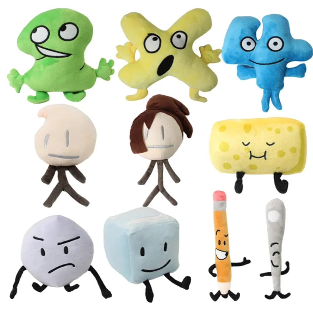 37 Style Battle For Dream Island Plush Bfdi Plushie Toy Soft Stuffed Animal Cartoon Plant Soft Doll Leafy Firey Coiny Kids Gifts