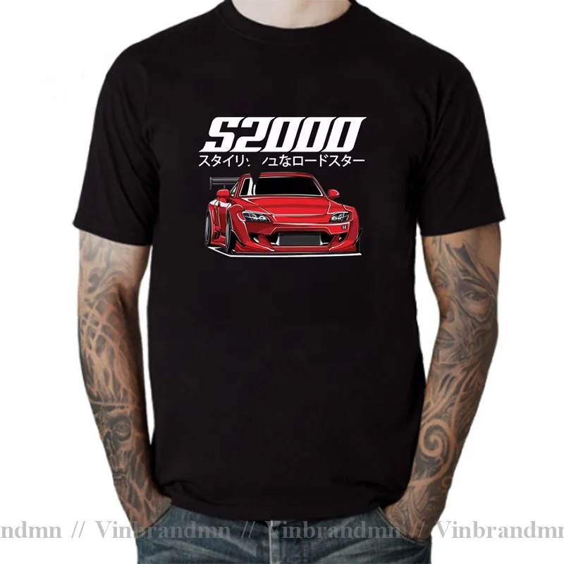 Classic JDM GT-R Wide-Body S2000 Car Design T-Shirt Summer Fashion Men T Shirt Funny Boy White Tops Man Casual Tees Short Sleeve