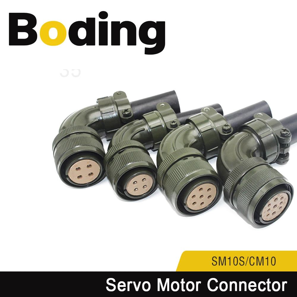 

Boding Servo Motor Encoder Cable Connector Power Cable Connector 4 Core 9 Core 17 Core Aviation Plug For Yaskawa Servo Motor