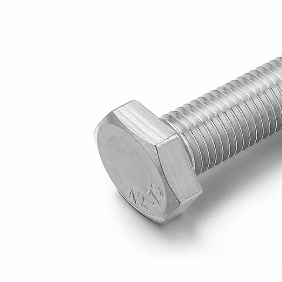 10 szt. Śruby metryczne M81.0 x 20mm z drobnym gwintem, ze stali nierdzewnej 304, w pełni gwintowane, z łbem sześciokątnym, DIN933