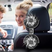 3-speed Car Cooling Fan USB 24V/12V Fan 5V USB Charge Dual Head Car Fan 360 Degree Rotation Air Conditioning  Cars Electric Fan