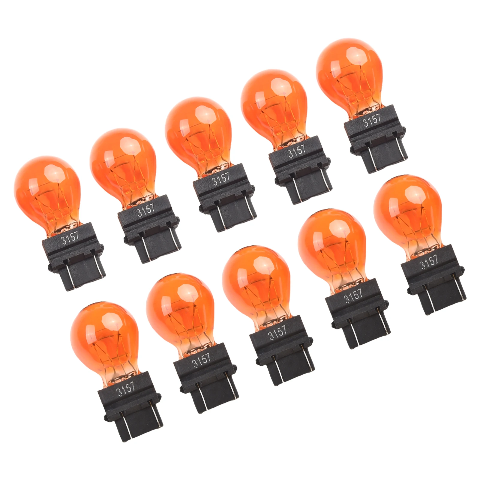 10 Pcs 3157 Brake Light Bulbs 3057 3155 3357 3547 4157 External Turn Signal Bulb Halogen Lamp Brake Light Amber White Tail Light