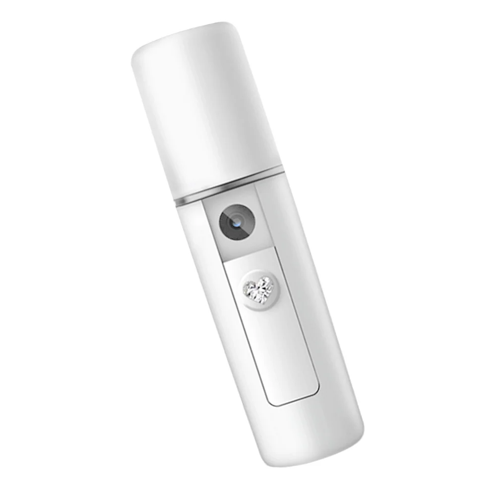 20Ml Nano Spray Humidifier USB Rechargeable Handheld Mist Maker for Home Office Moistener Device White