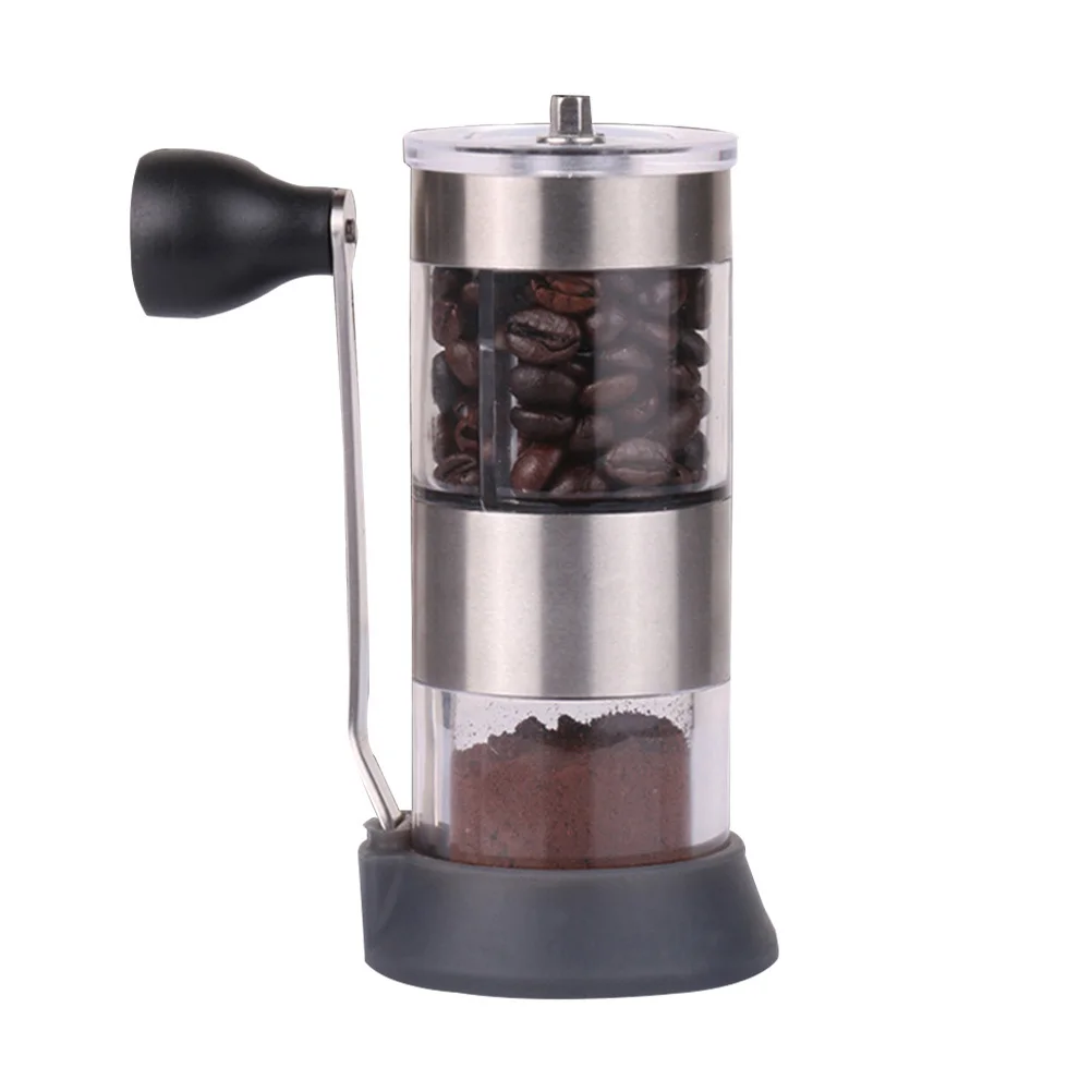

Mini Portable Manual Hand-Crank Coffee Grinder Mill Kitchen Tool Spoon Handheld Spice Bean Mill Perfect for Travel Home